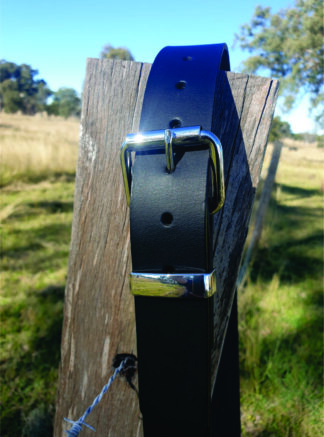 Work Belt - Black with Nickel Buckle
