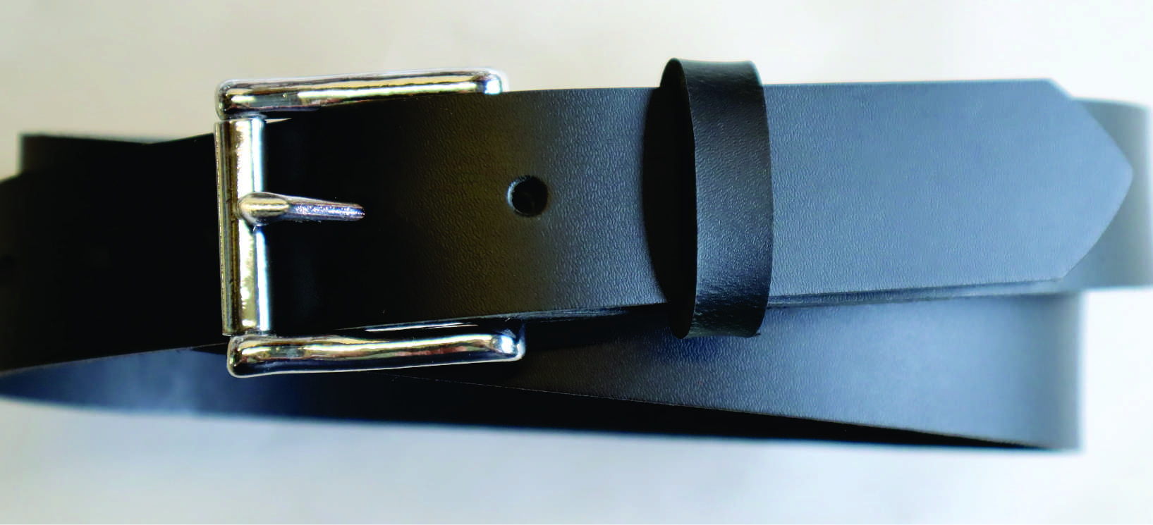 Work Belt – Black with Nickel Buckle – The Belt Man – Illabel Pty Ltd